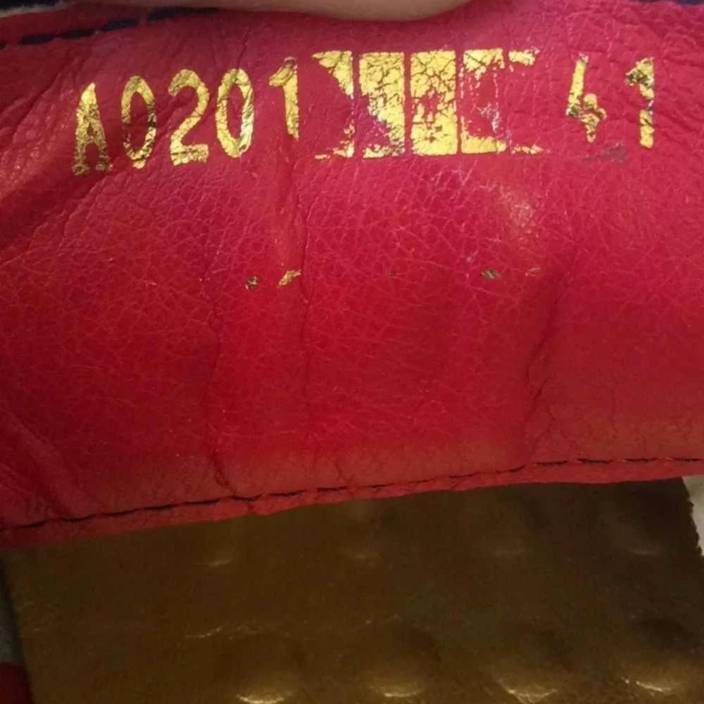 💎 Blue Glitter Loafers Gold Tassels Size US8 Euro41 - Picture 8 of 11